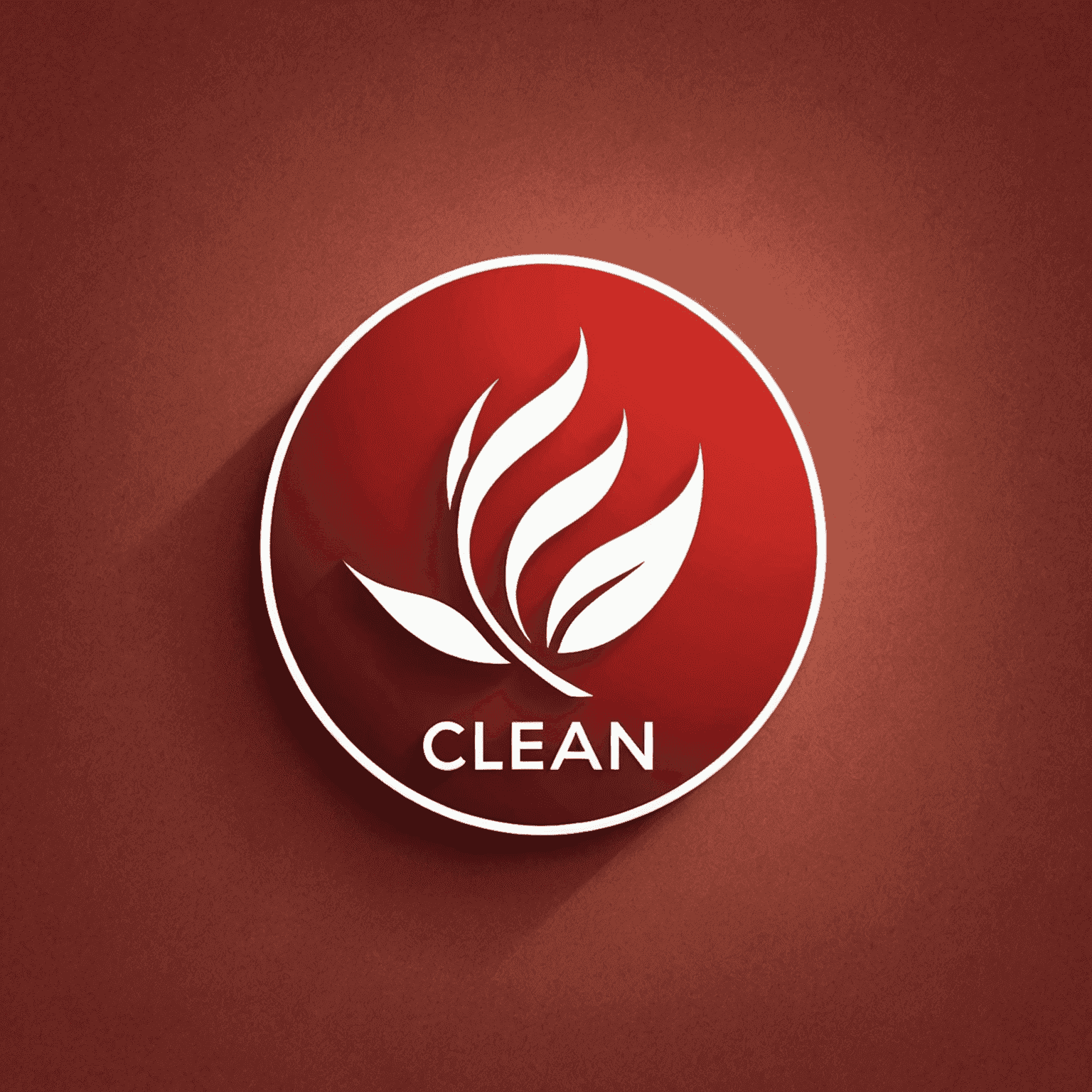 Clean Energy company logo in red and white