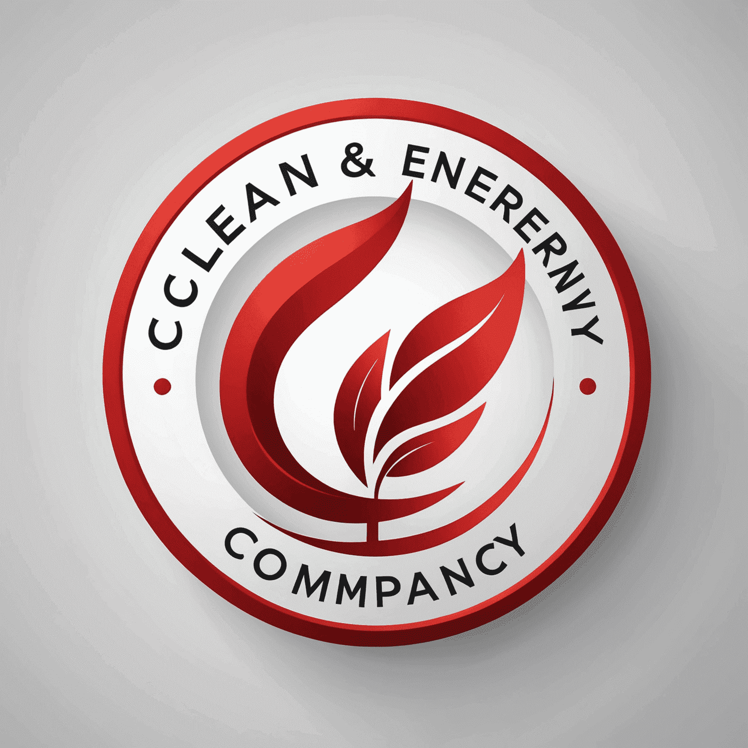 Clean Energy company logo in red and white